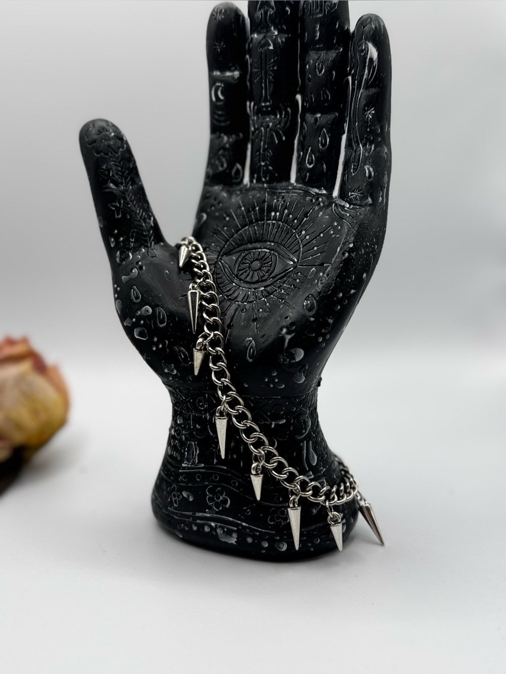 Silver Spike Chain Bracelet - Modern Statement Accessory